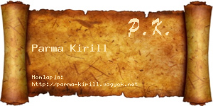 Parma Kirill névjegykártya